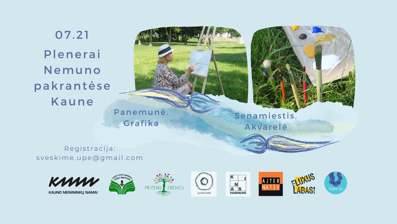 Plenerai Nemuno pakrantėse Kaune