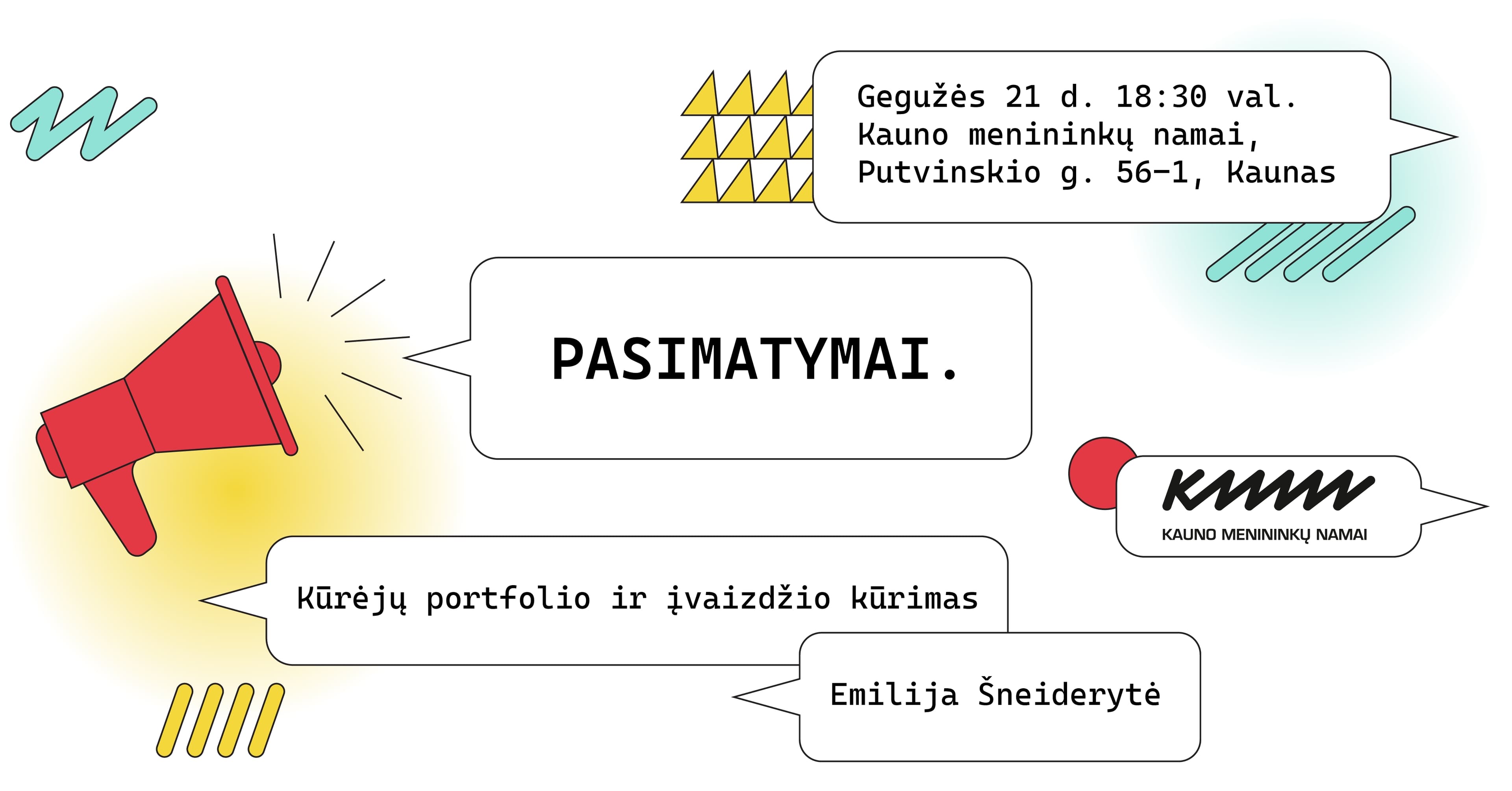 PASIMATYMAI: kūrėjų portfolio ir įvaizdžio kūrimas