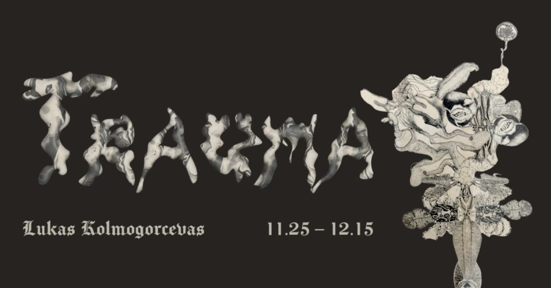 Solo exhibition “Trauma” by artist Lukas Kolmogorcevas