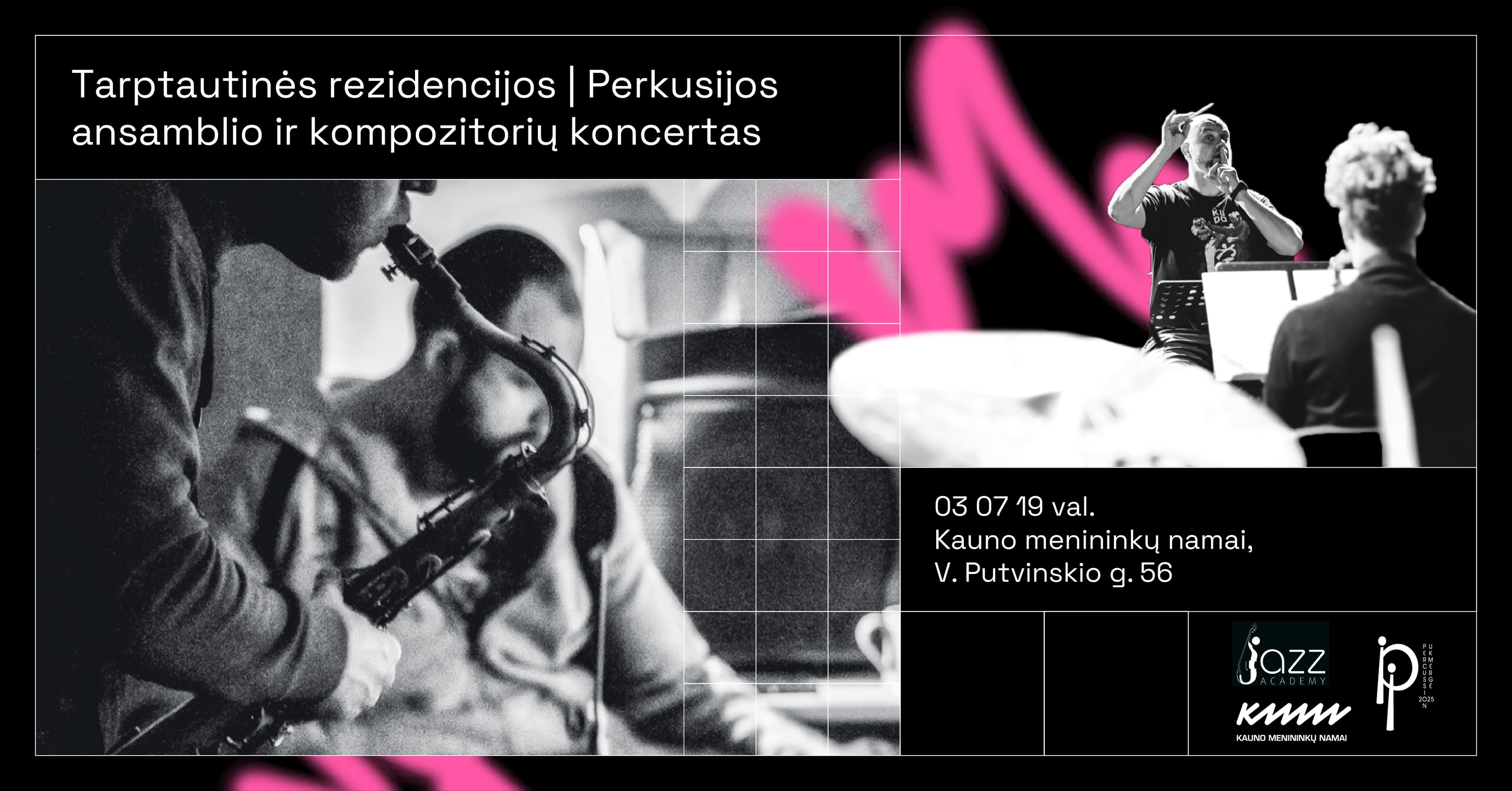 Tarptautinės rezidencijos | Perkusijos ansamblio ir kompozitorių koncertas